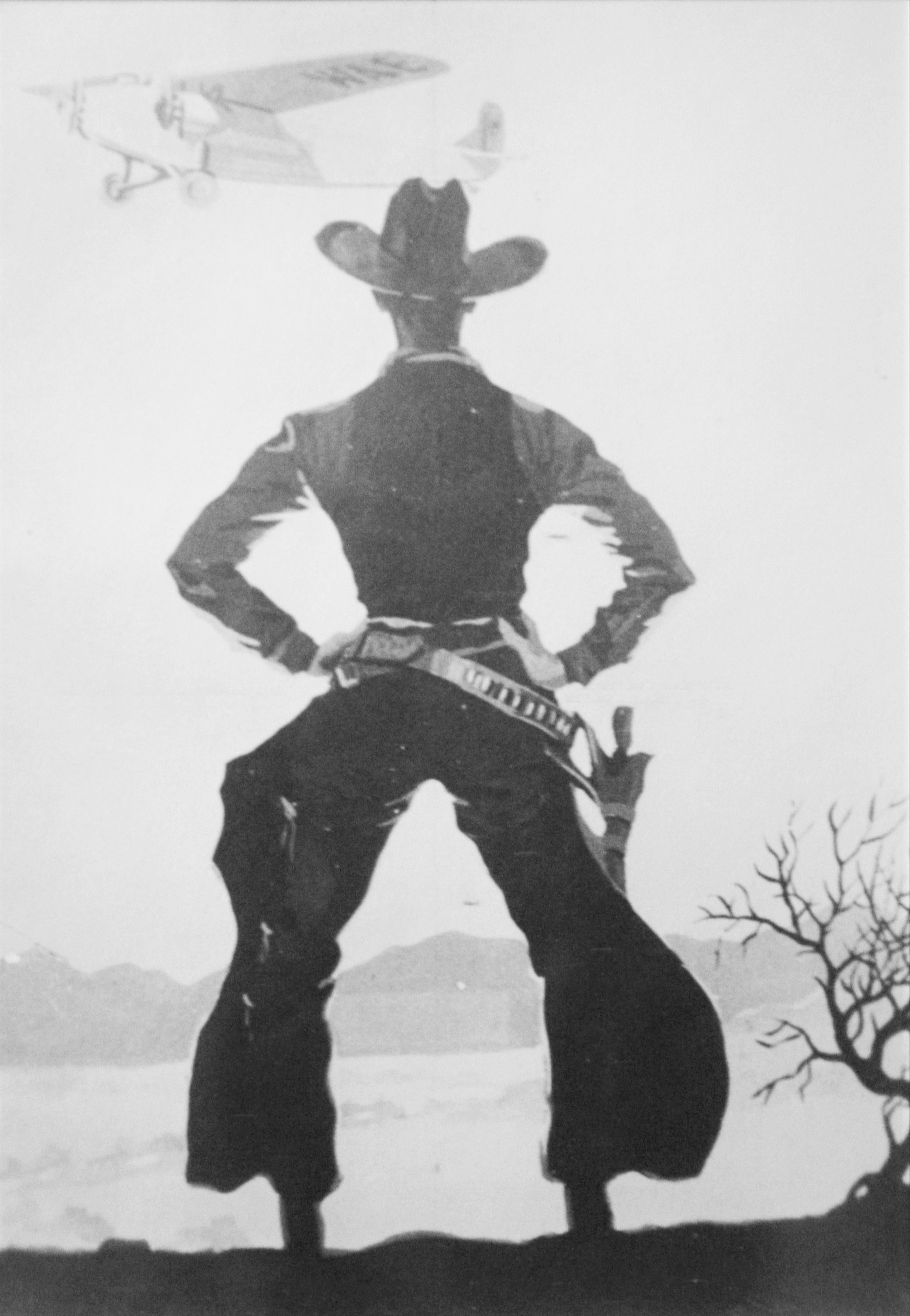 drawing of gunslinger cowboy by Ed Grigware